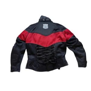 women power trip Corset motorcycle jacket size large